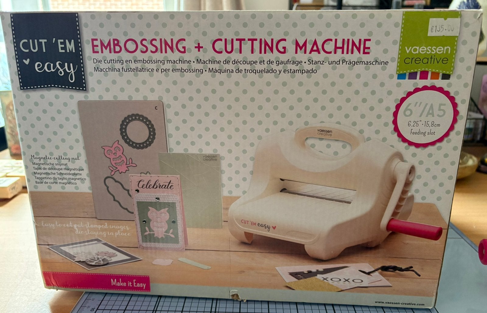 Machine à gaufrer + découper, Hobby & Loisirs créatifs, Cartes | Fabrication, Enlèvement ou Envoi, Utilisé