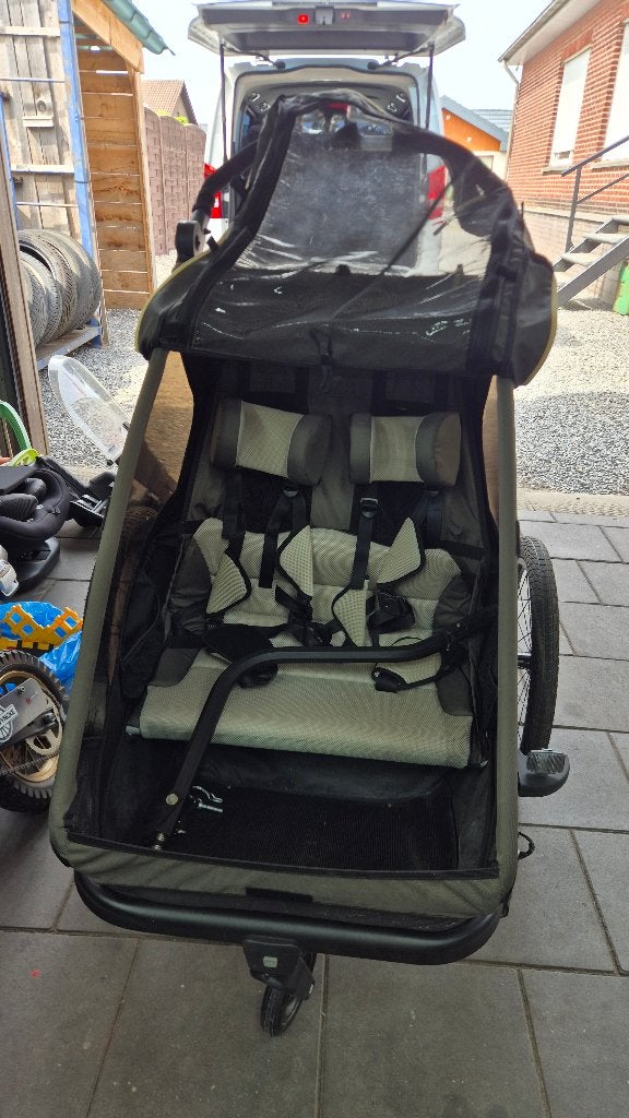 fietskas 2zitplaatsen, Kinderen en Baby's, Overige Kinderen en Baby's, Ophalen, Zo goed als nieuw