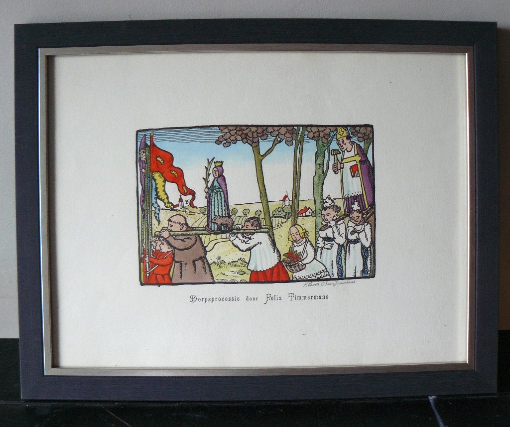 FELIX TIMMERMANS   LIER 1886-1947, Antiek en Kunst, Ophalen, Expressionistisch, Landschap, Tekening