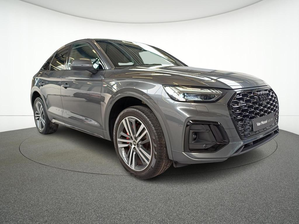 Audi Q5 40 TDI SPORTBACK S-LINE + B&O SOUND + PANO DAK + MAT, Autos, Audi, Argent ou Gris, Euro 6, Entreprise, Q5