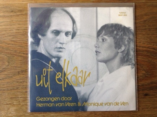 single herman van veen & monique van de ven, En néerlandais, Enlèvement ou Envoi, Housse de protection extérieure, 7 inch