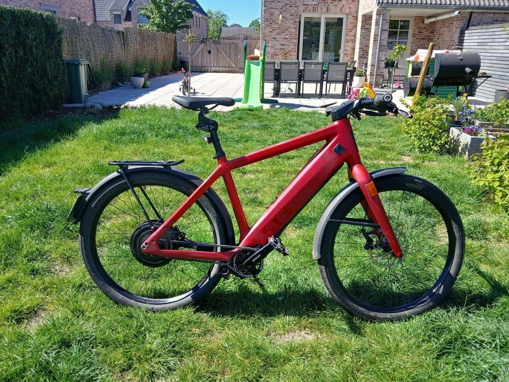 Stromer ST3 Pinion Imperial red LT edition, Vélos & Vélomoteurs, Vélos électriques, 50 km par batterie ou plus, Utilisé, Stromer