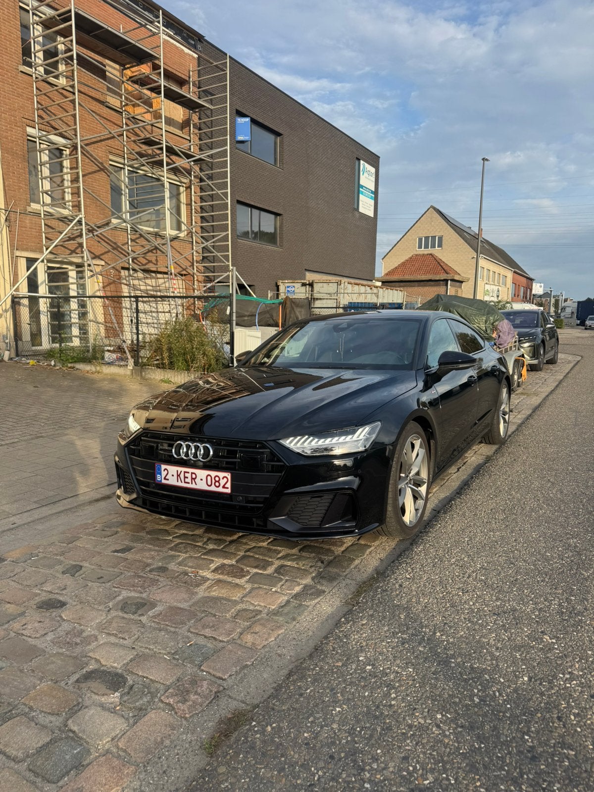 Audi a7 Hybrid benzine S-Line Matrix recent onderhouden, 4 deurs, https://public.car-pass.be/5, Zwart, Leder