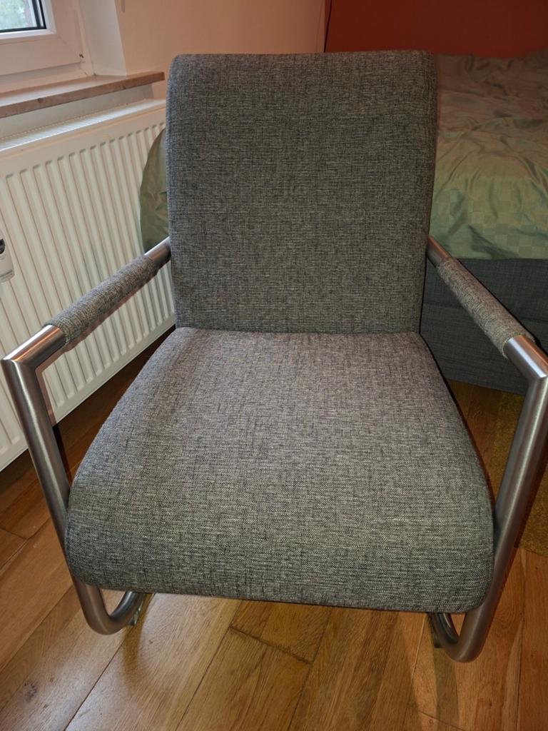 Grijze fauteuil Henders en Hazel, Huis en Inrichting, Ophalen