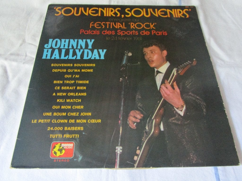 LP Johnny Hallyday "Souvenirs, Souvenirs"  MM159, CD & DVD, Enlèvement ou Envoi, Rock 'n' roll, Compilation, Utilisé