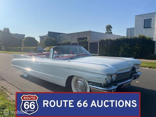Cadillac Series 62 Cabriolet | 1960 | Route 66 Auctions, Auto's, Cadillac, Zwart, Bedrijf, Handgeschakeld