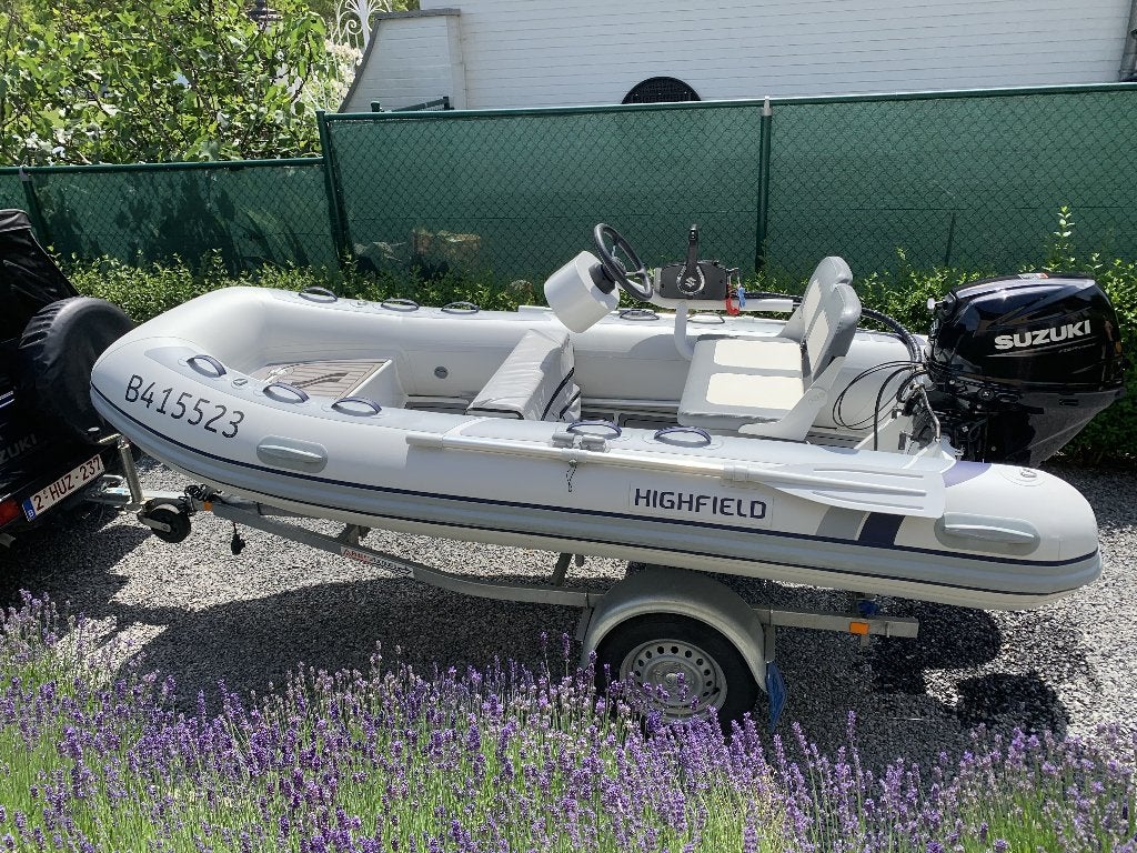 Motorboot merk Highfield Classic 360 RIB met trailer, Watersport en Boten, Motorboten en Motorjachten, Afdekzeil, Buitenboordmotor