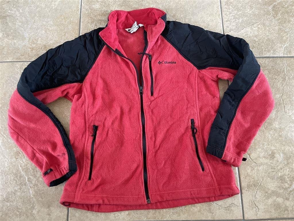 fleece jas - Columbia Fleece - XL Red Polyester, Ophalen of Verzenden, Zo goed als nieuw