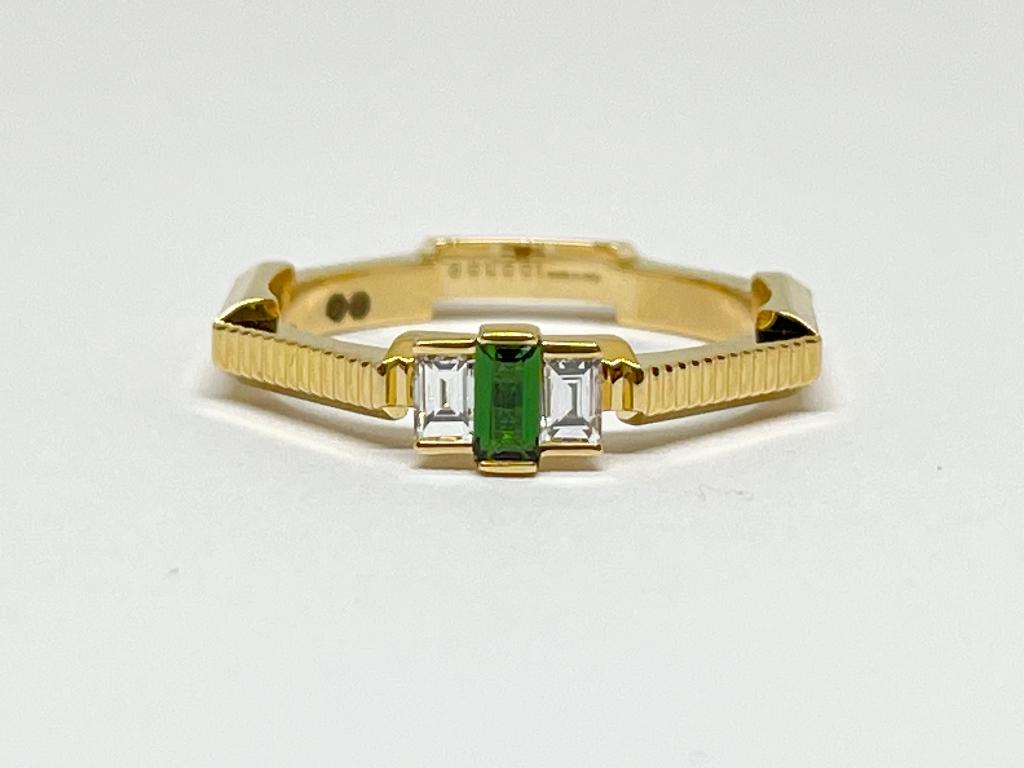 GUCCI Link 2 Love Diamant Tourmaline Ring, Neuf, Enlèvement ou Envoi, Or, Or