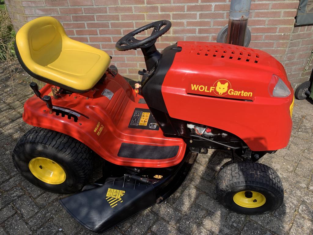 Wolf-Garten zitmaaier, Tuin en Terras, Zitmaaiers, Gebruikt, Elektrische starter, Versnellingen, Ophalen