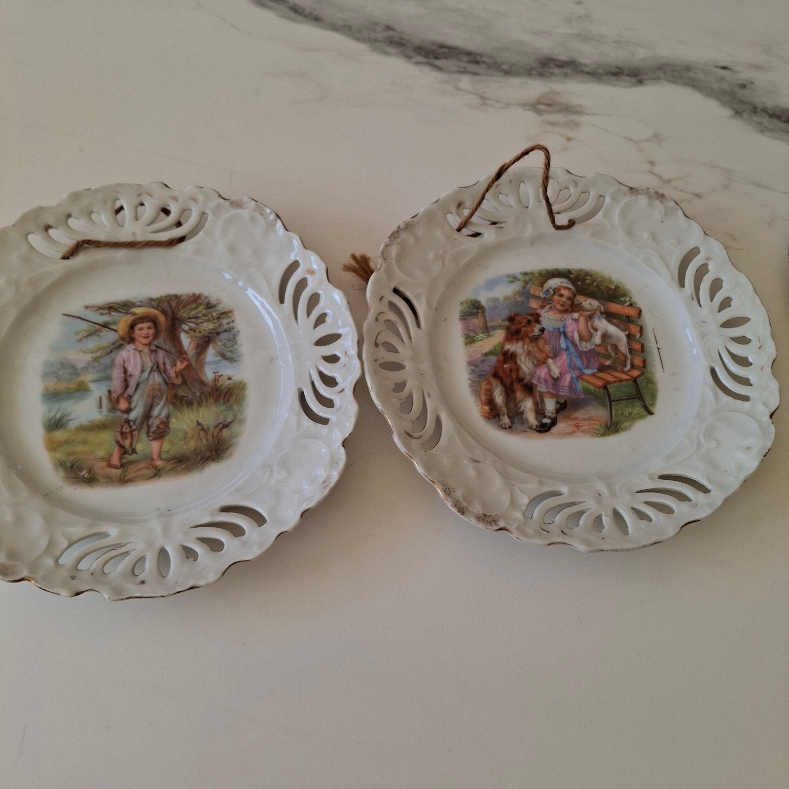 vintage bordjes, Ophalen of Verzenden