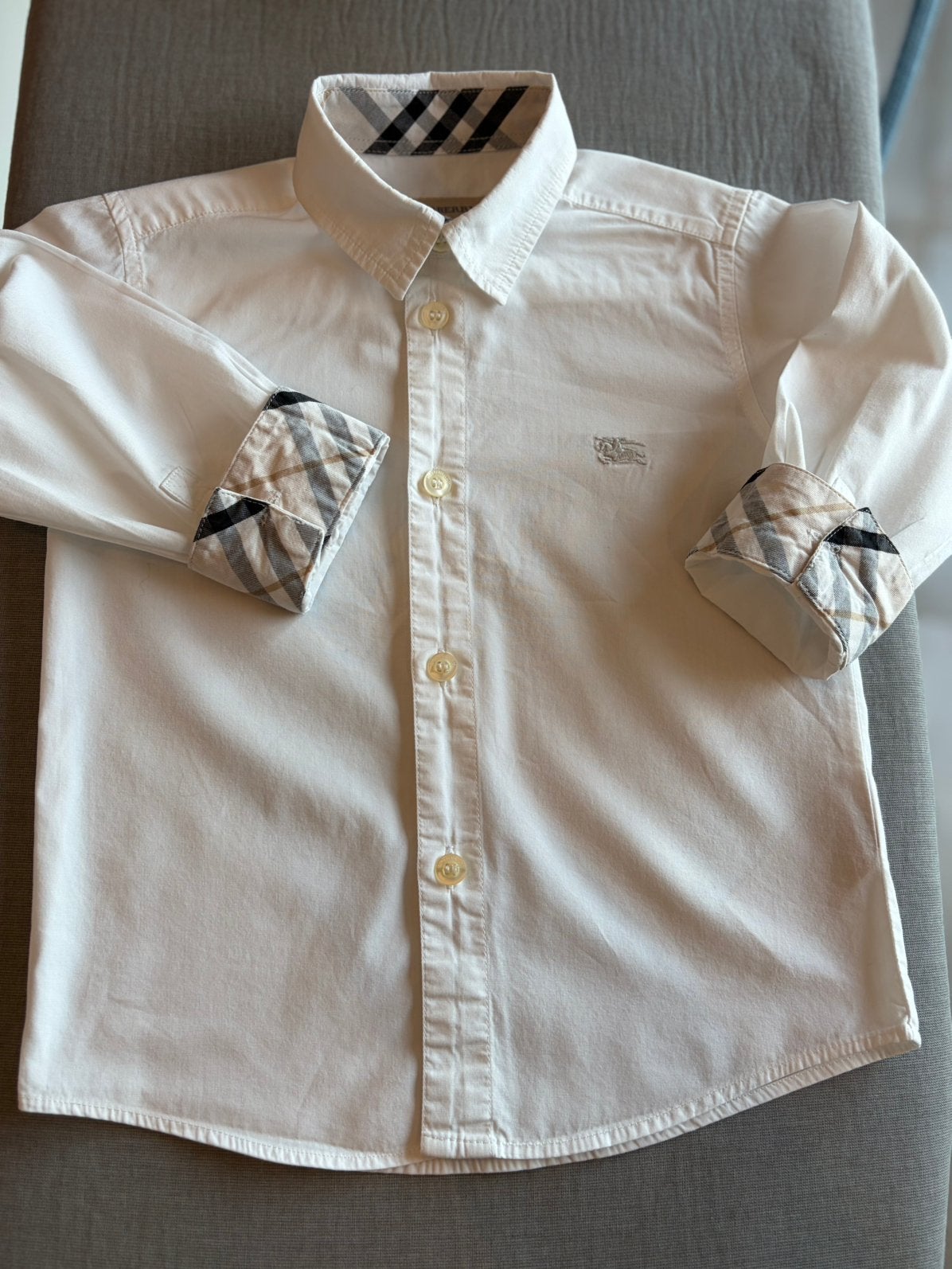 Chemise Burberry, Kinderen en Baby's, Kinderkleding | Maat 92, Ophalen of Verzenden, Zo goed als nieuw, Jongen, Overhemd of Blouse