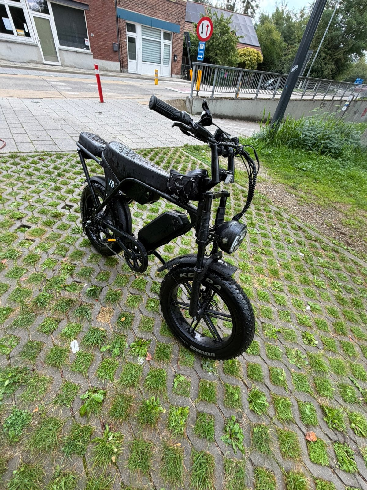 Fatbike ouxi v8 max 750W motor NFC double accu, 59 cm of meer, Ophalen, Zo goed als nieuw, 50 km per accu of meer