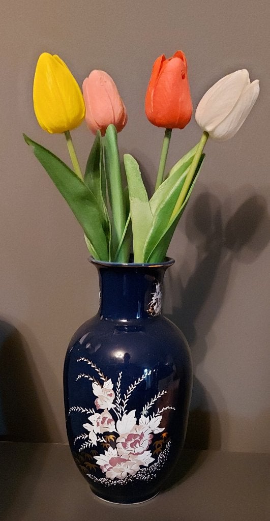vaas met bloemen, Huis en Inrichting, Woonaccessoires | Vazen, Ophalen