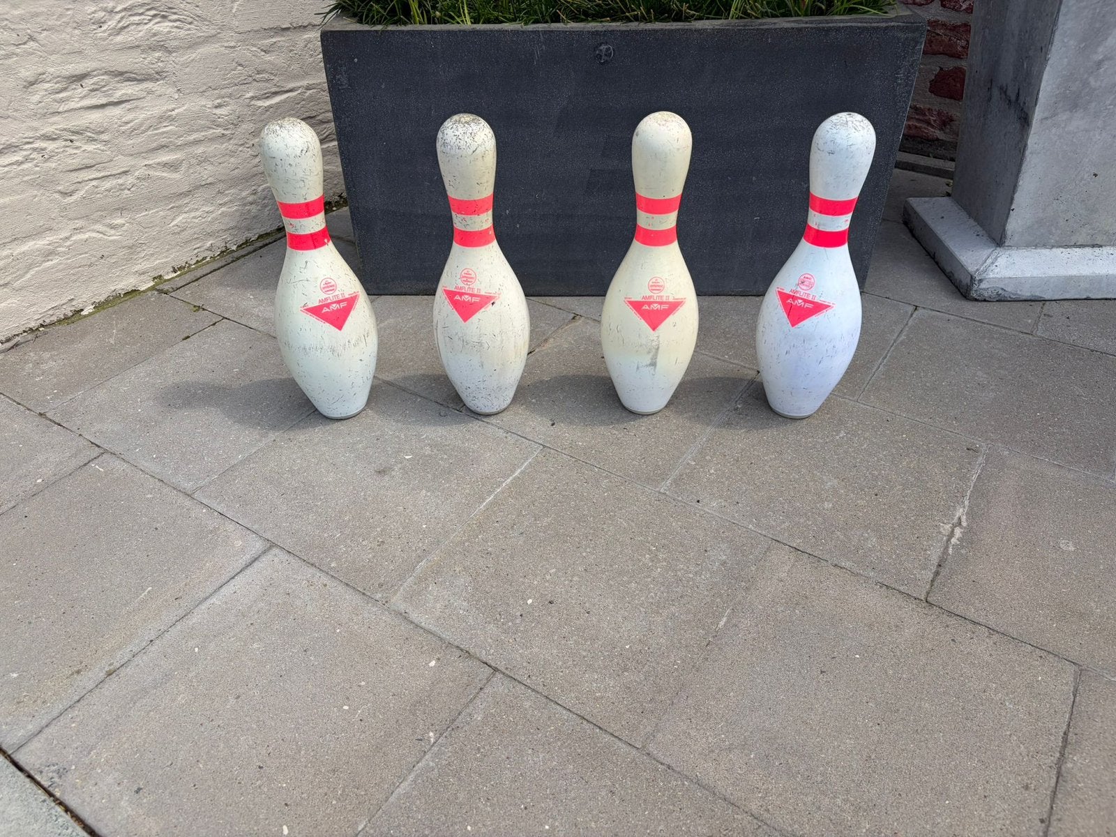 Echte Bowling kegels 4st, Enlèvement, Utilisé