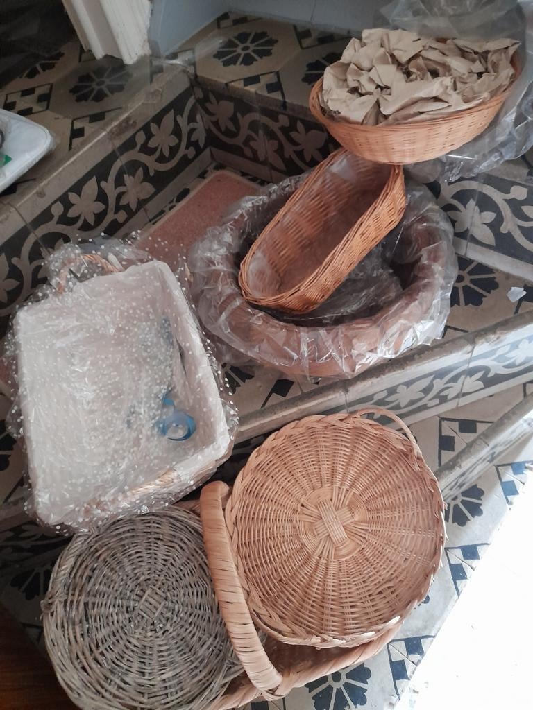 Rieten mandjes, nieuw, verschillende maten, Huis en Inrichting, Woonaccessoires | Onderzetters, Ophalen of Verzenden, Nieuw, Overig