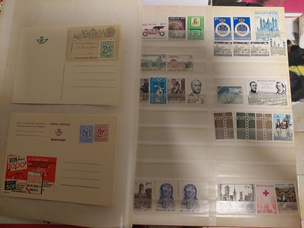 Timbres de Belgique, Timbres & Monnaies, Timbres | Europe | Belgique, Neuf, Non oblitéré, Album pour timbres, Enlèvement