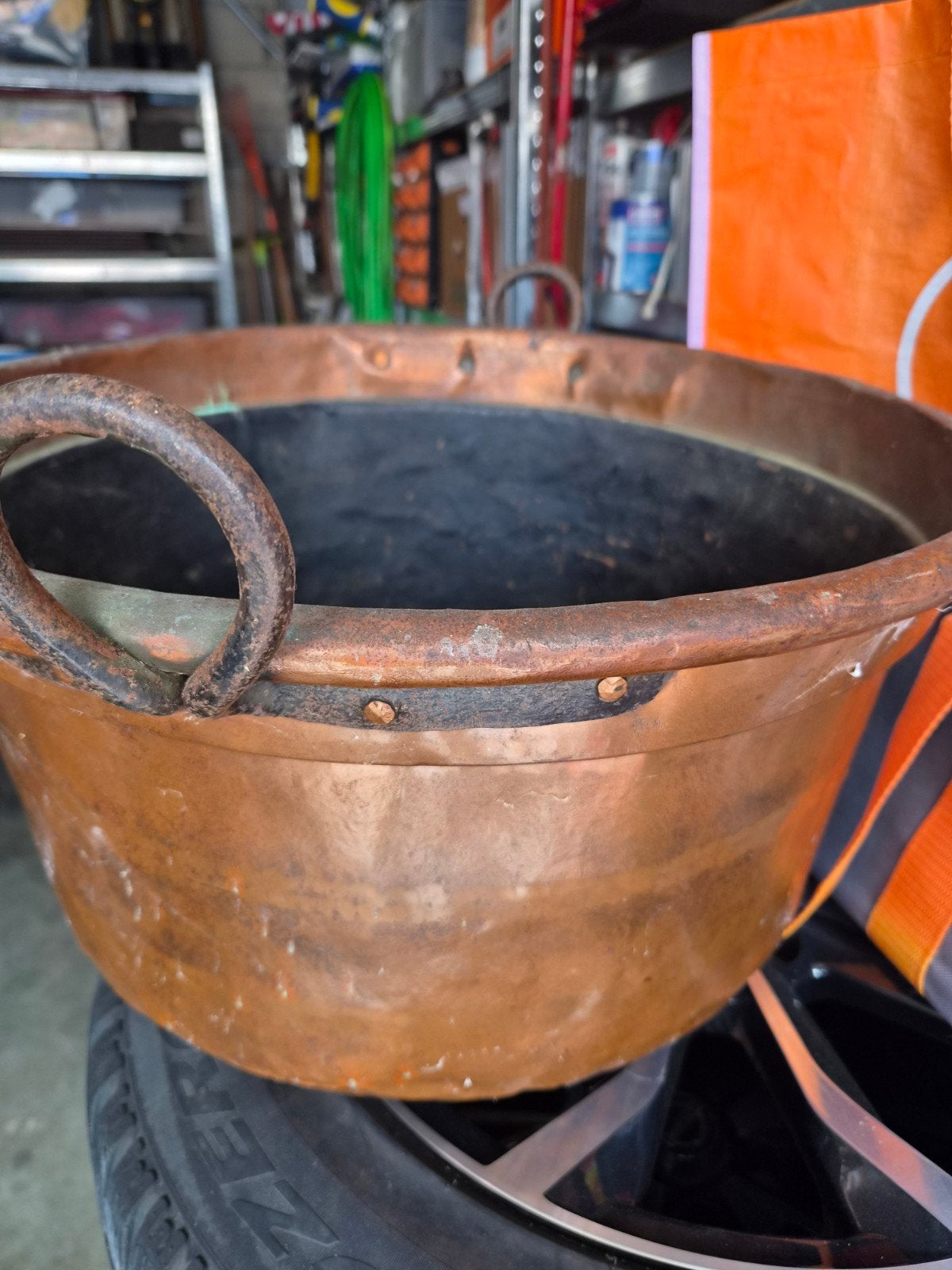 koperen antieke pot, Antiek en Kunst, Antiek | Brons en Koper, Ophalen