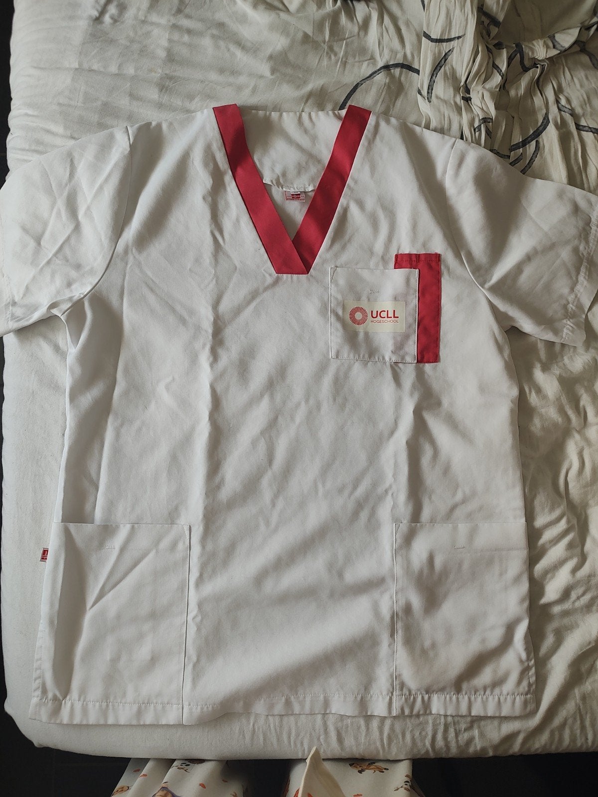 praktijkkleding vroedkunde, Ophalen of Verzenden, Zo goed als nieuw, Maat 48/50 (M), Wit