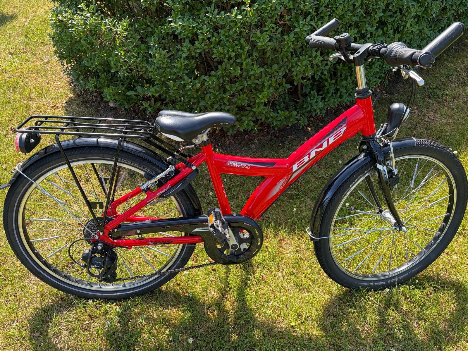 Jongensfiets rood, 24 inch merk BNB, Fietsen en Brommers, Ophalen, Velgrem, Versnellingen, Gebruikt