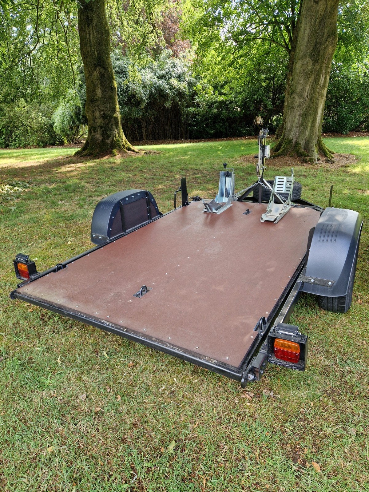 Aanhangwagen kantelbaar voor moto of diverse 250 x 150 cm, Ophalen