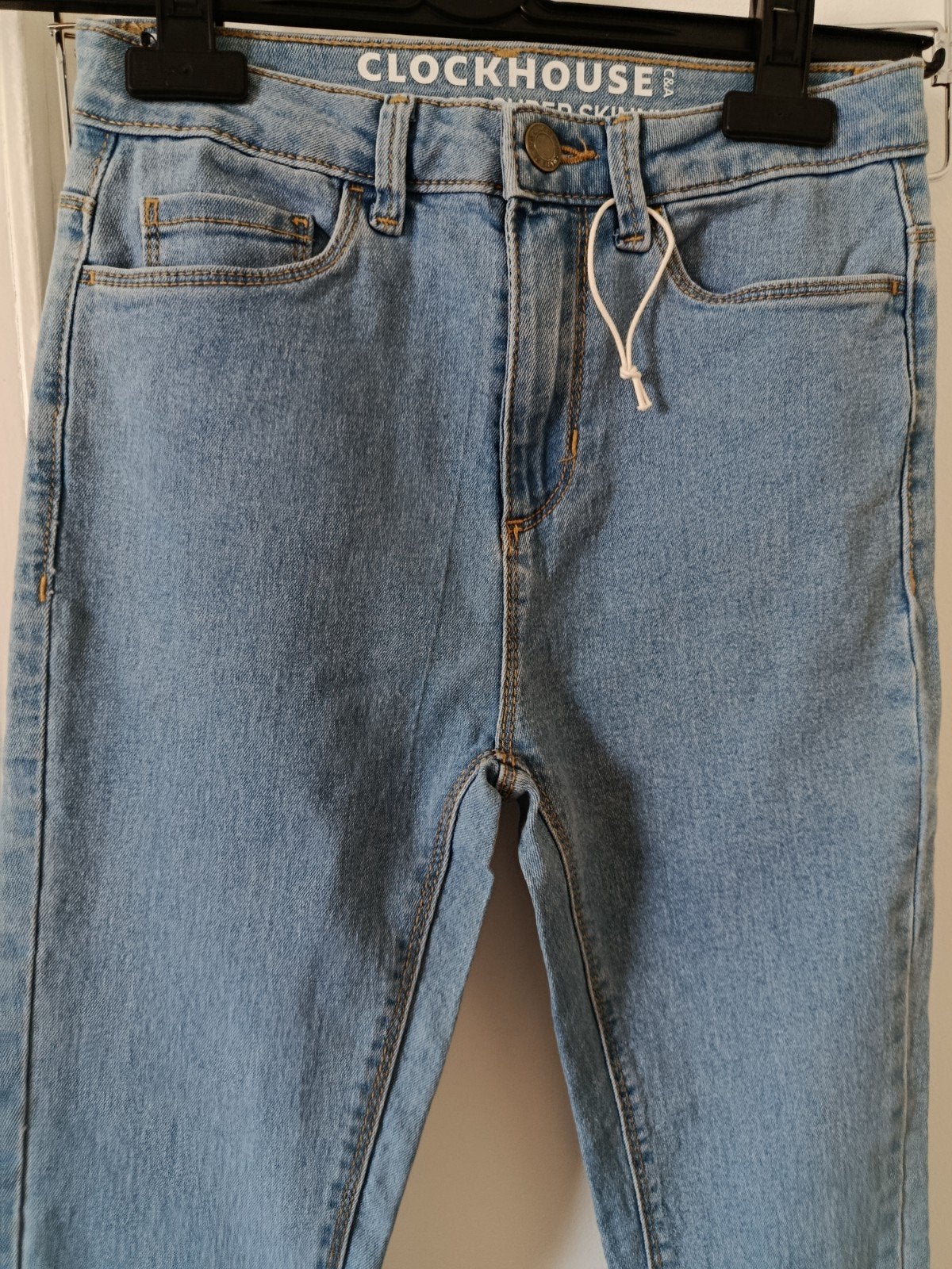 Clockhouse C&A, jeans High Rise super skinny T.34, Kleding | Dames, Spijkerbroeken en Jeans, C&A, Nieuw, Blauw, W27 (confectie 34) of kleiner
