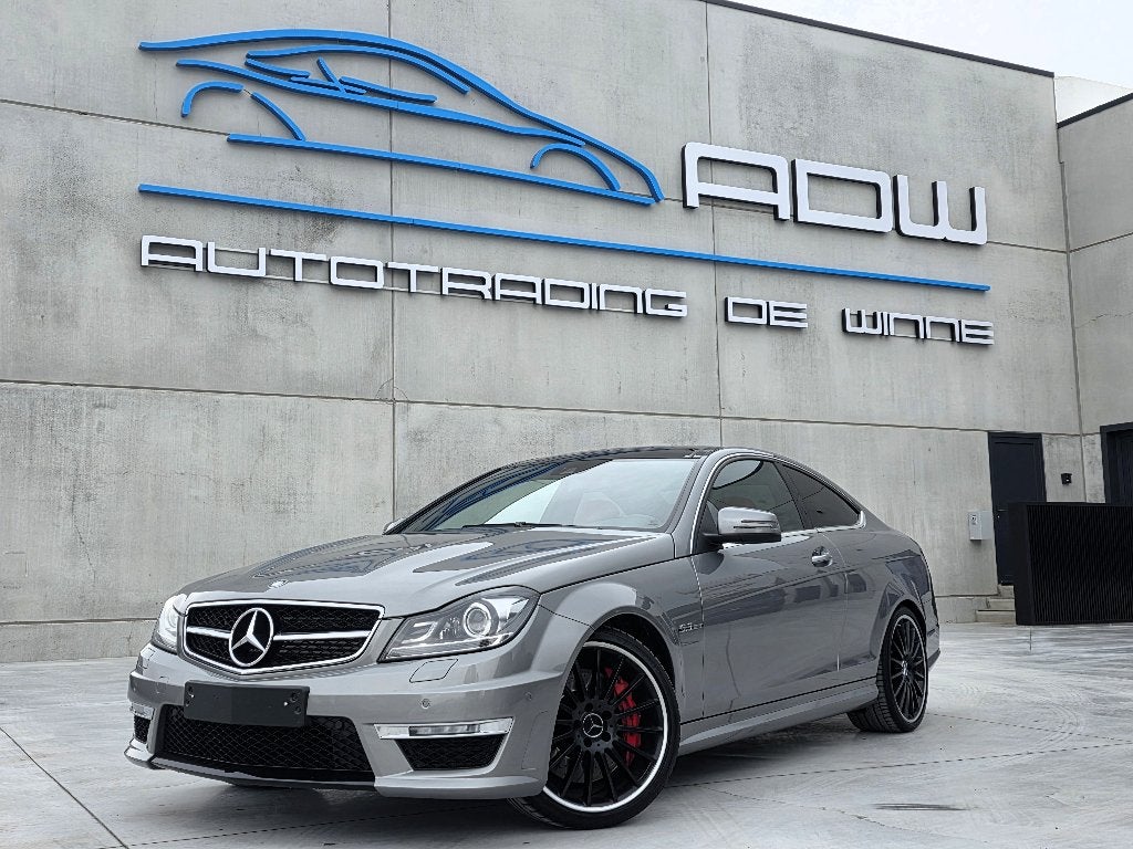 Mercedes C63 AMG Coupé - 6.3 Benzine - V8 - 80.500 KM, Autos, Cuir, Achat, https://public.car-pass.be/vhr/8fde1e9d-9adb-4945-9577-1bb8bbca3b71