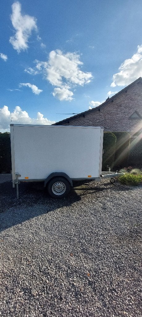 Gesloten aanhangwagen Saris enkelas 750kg ongeremd VERKOCHT, Auto diversen, Ophalen, Gebruikt