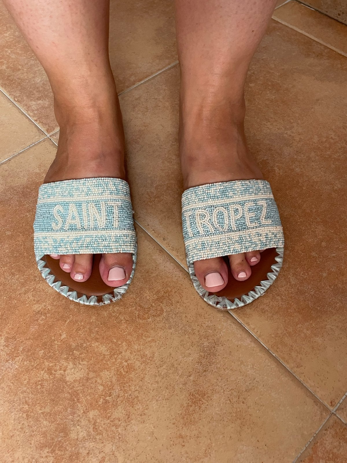 De Siena slippers 37, Kleding | Dames, Blauw, Instappers, Ophalen of Verzenden, Zo goed als nieuw