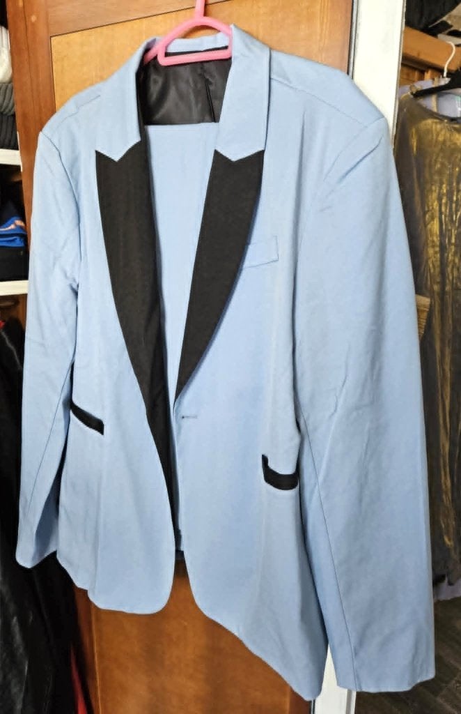 costume bleu ciel Deux Pièces, Enlèvement, Neuf, Taille 52/54 (L), Bleu
