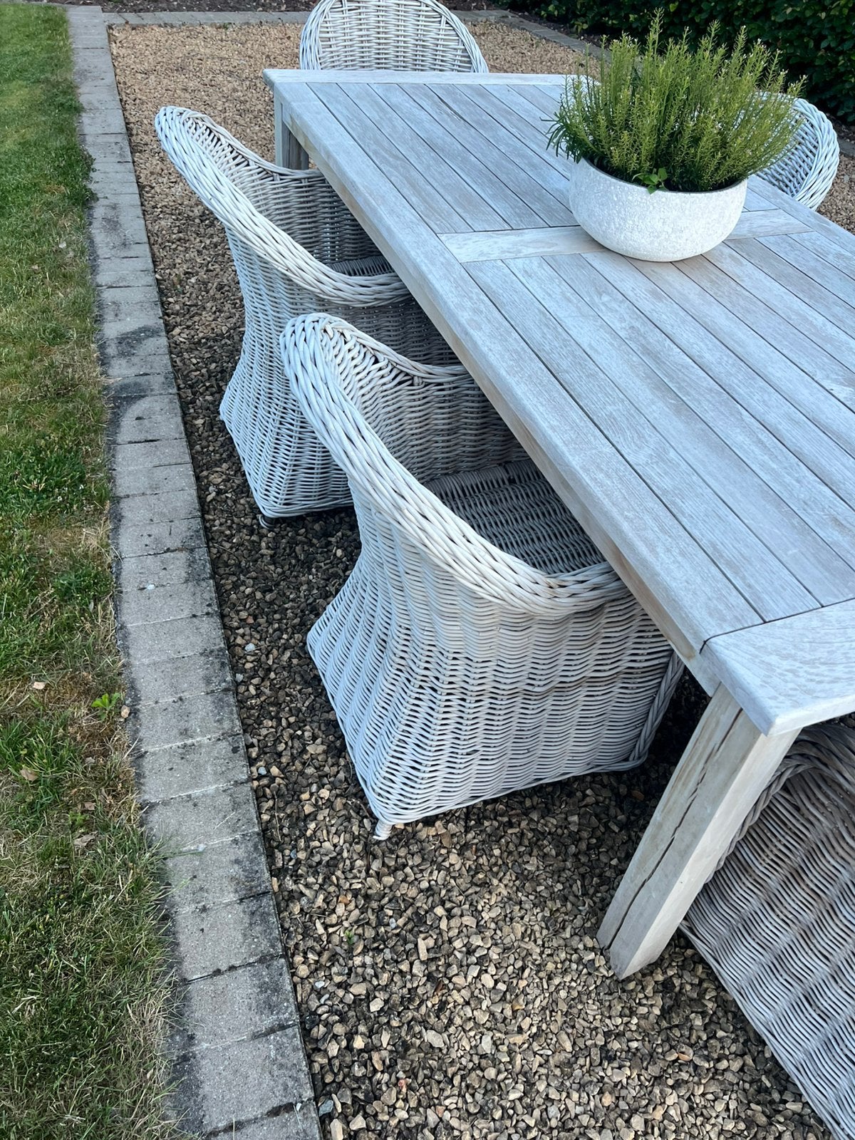 Tuintafel en 6 stoelen, Tuin en Terras, Ophalen, Gebruikt, 6 zitplaatsen, Tuinset