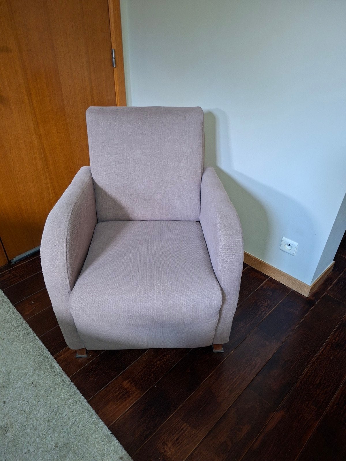Fauteuil 1 personne gris à donner., Maison & Meubles, Enlèvement