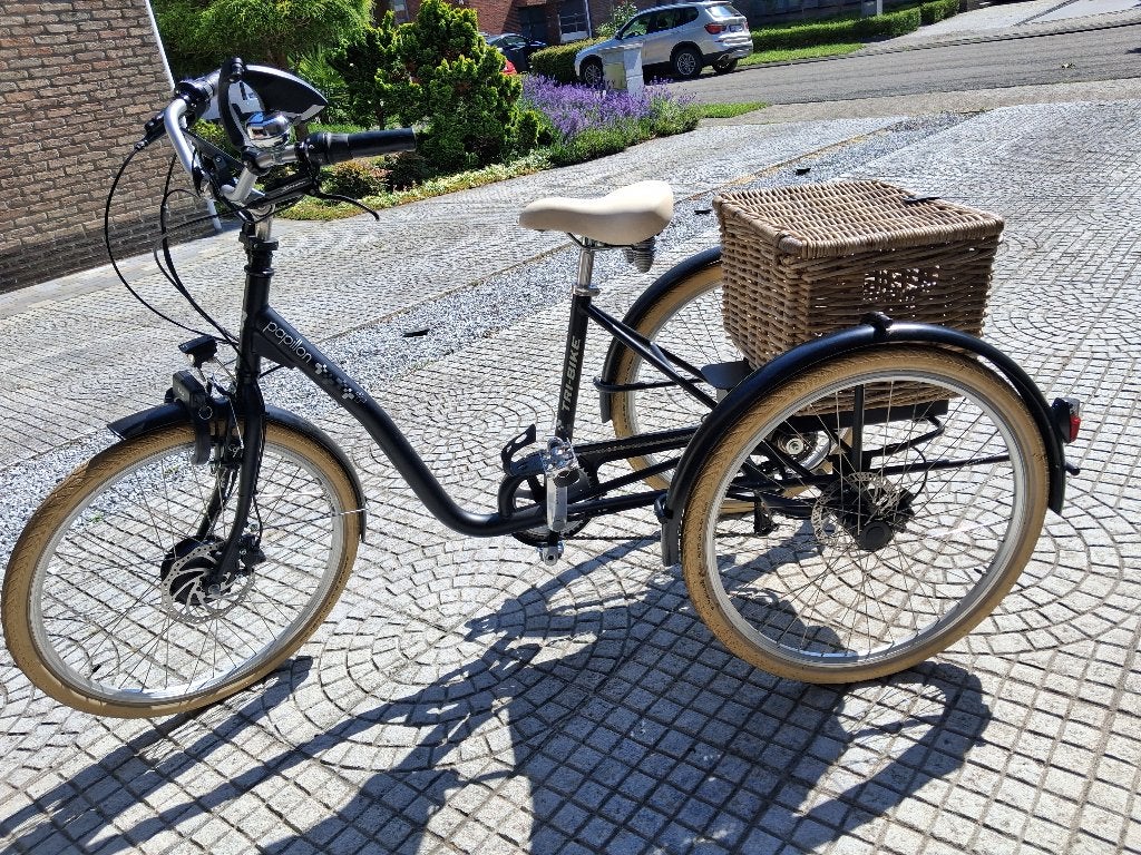 zwarte elektrische driewieler merk tribike, Enlèvement