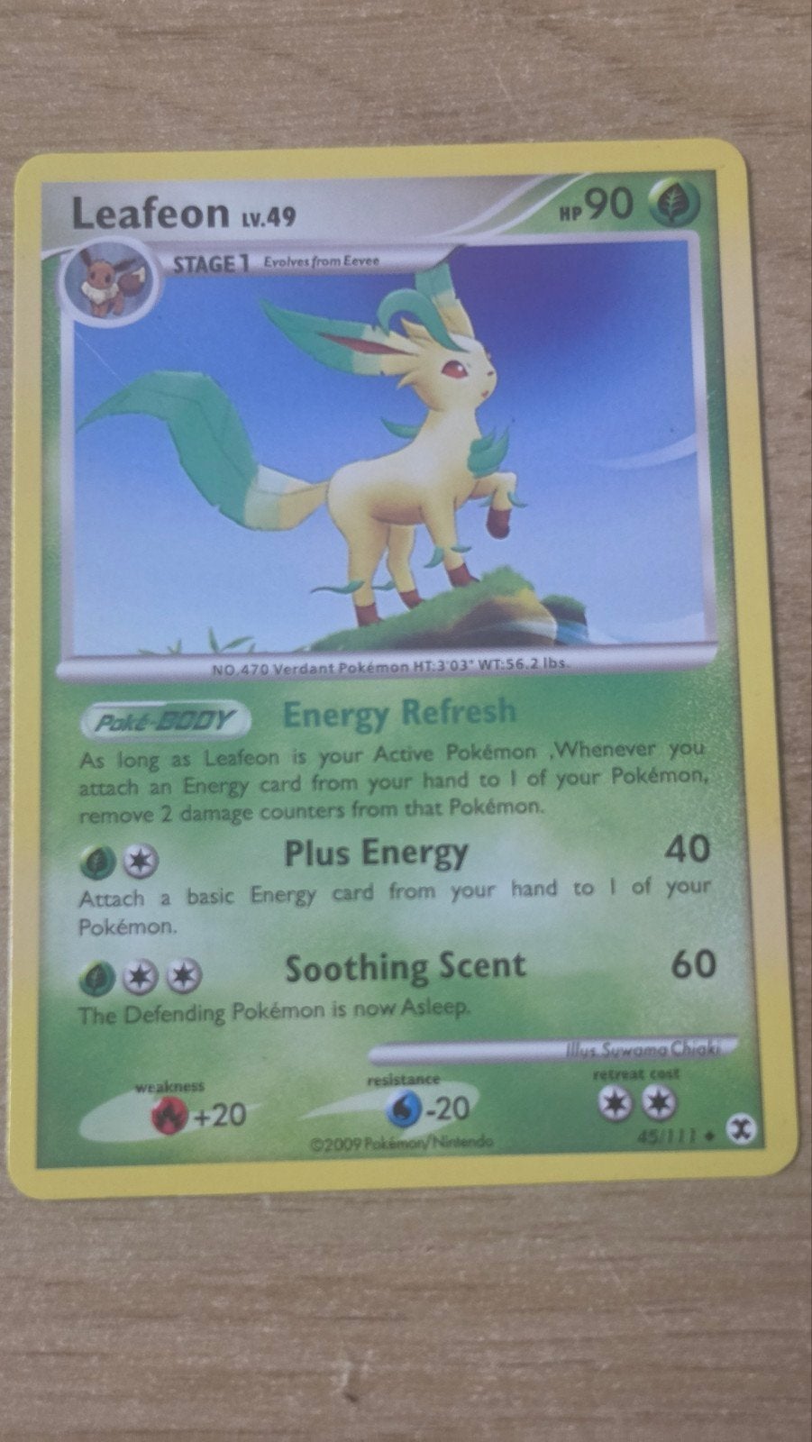 Leafeon 45/111, Ophalen