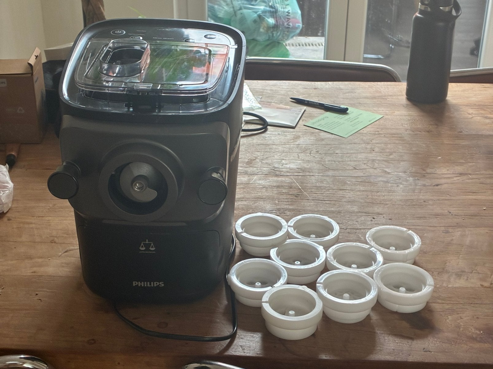 Philips pasta maker (als nieuw), Ophalen, Nieuw, Zwart, Pastamachine