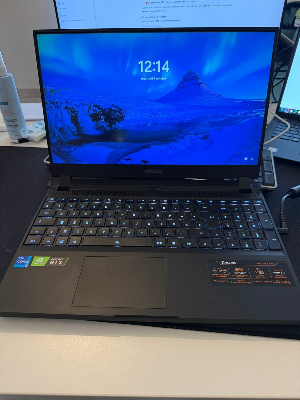 PC portable gamer Gigabyte Aorus 15p, Enlèvement ou Envoi, Comme neuf, 15 pouces, SSD