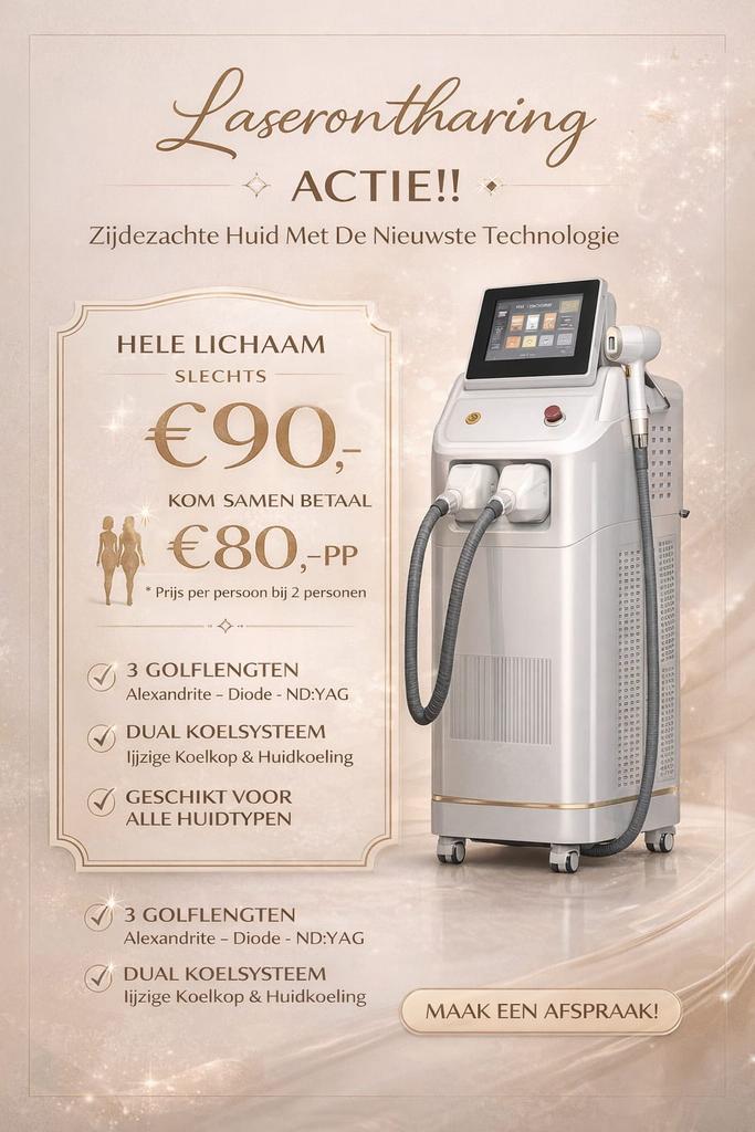 Laserontharing in Antwerpen – introductieprijs, Ophalen of Verzenden, Zo goed als nieuw