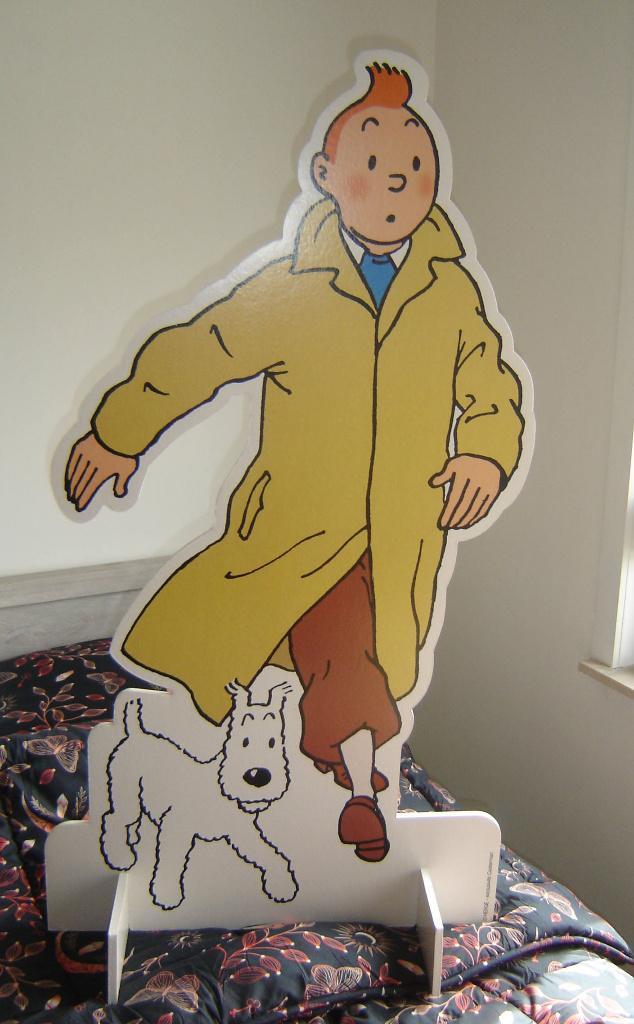 Kuifje Display 120 x 60 cm Origineel Casterman, Verzamelen, Ophalen of Verzenden, Kuifje, Zo goed als nieuw, Plaatje, Poster of Sticker