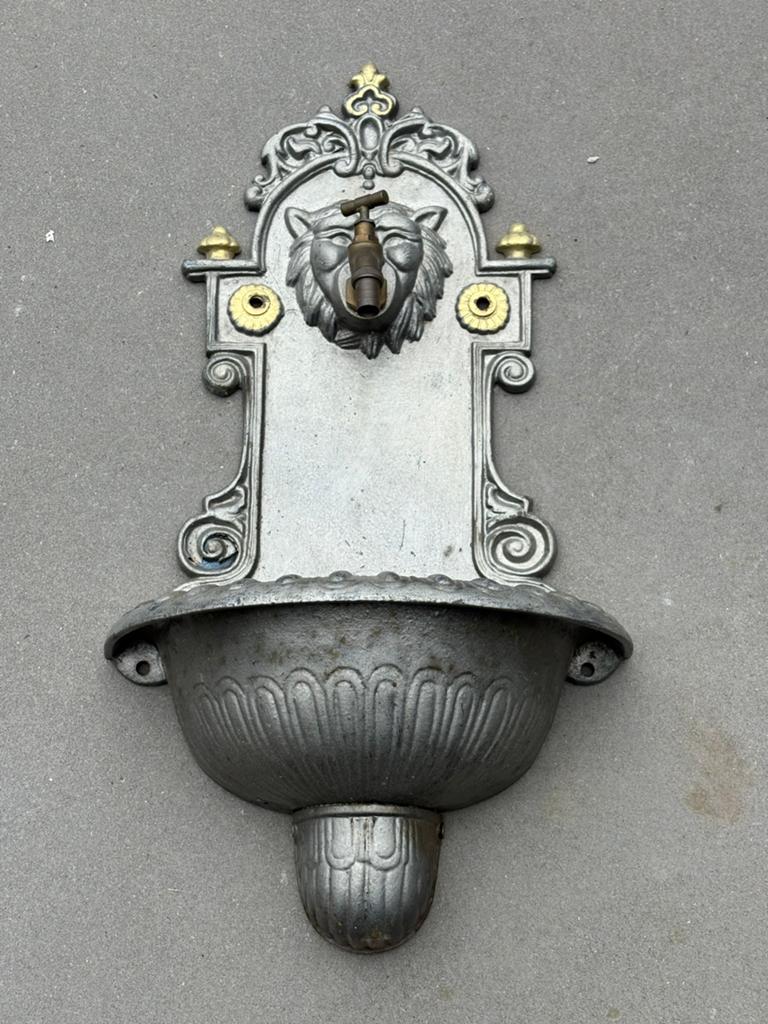 Gietijzeren tuinfontein, Tuin en Terras, Tuinwanddecoratie, Ophalen