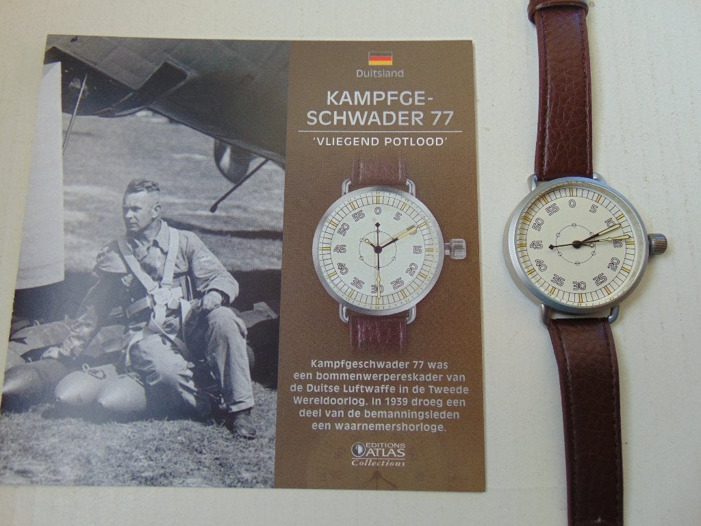 Piloten horloge Kampfgeschwader 77 WO.II, Ophalen of Verzenden, Luchtmacht, Overige typen