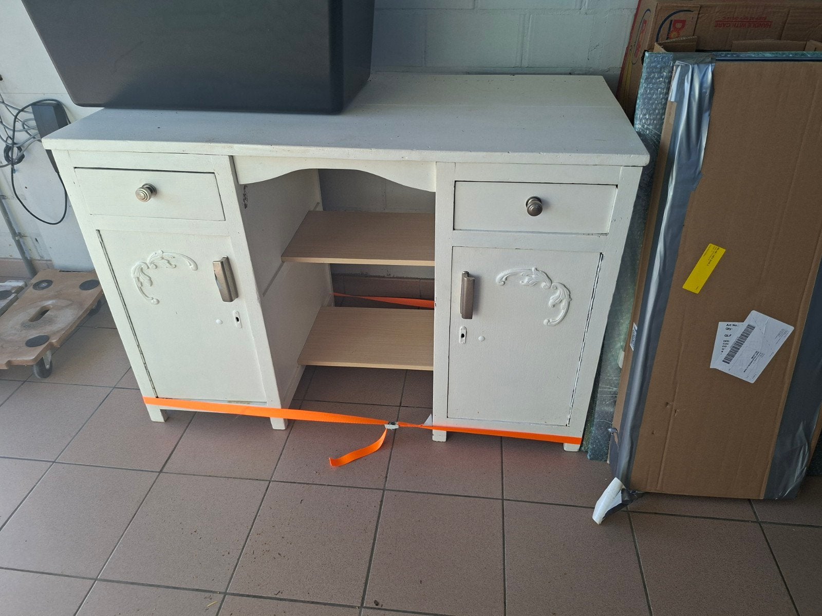 bureau, Huis en Inrichting, Ophalen, Gebruikt, Teakhout, Met lade(s)