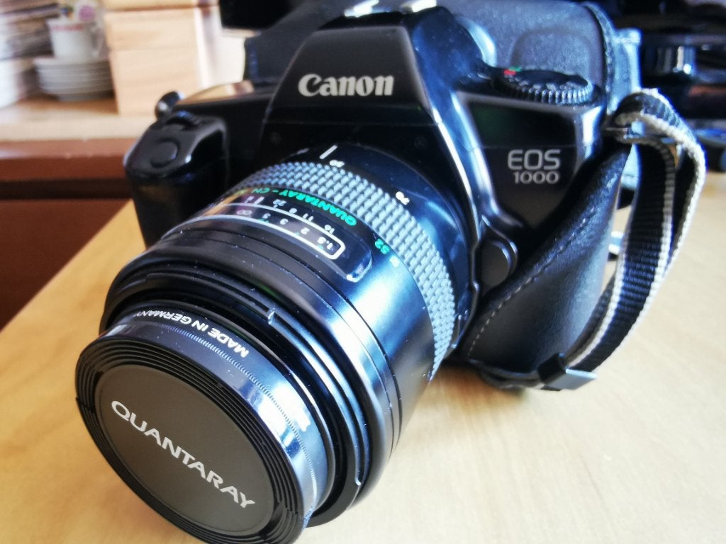 Fototoestel canon eos 1000, Ophalen of Verzenden, Gebruikt, Spiegelreflex, Canon