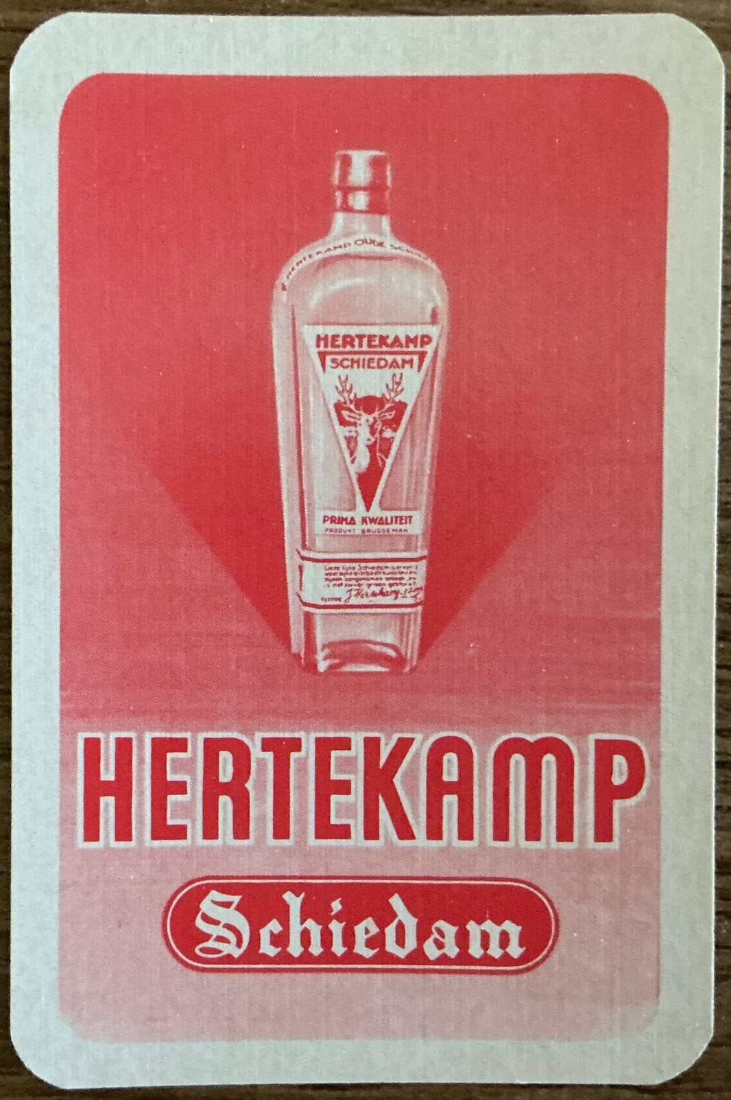 Carte à jouer HERTEKAMP/SCHIEDAM, Collections, Enlèvement ou Envoi, Comme neuf, Carte(s) à jouer