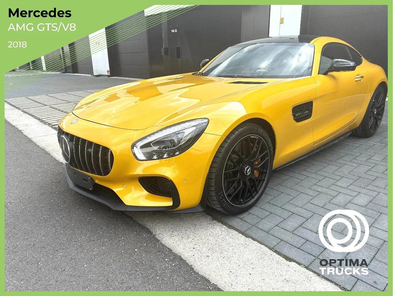 Mercedes-Benz AMG GT S / V8 BITURBO / DESIGNO (bj 2018), Auto's, Automaat, Geel, Bedrijf, 2 zetels
