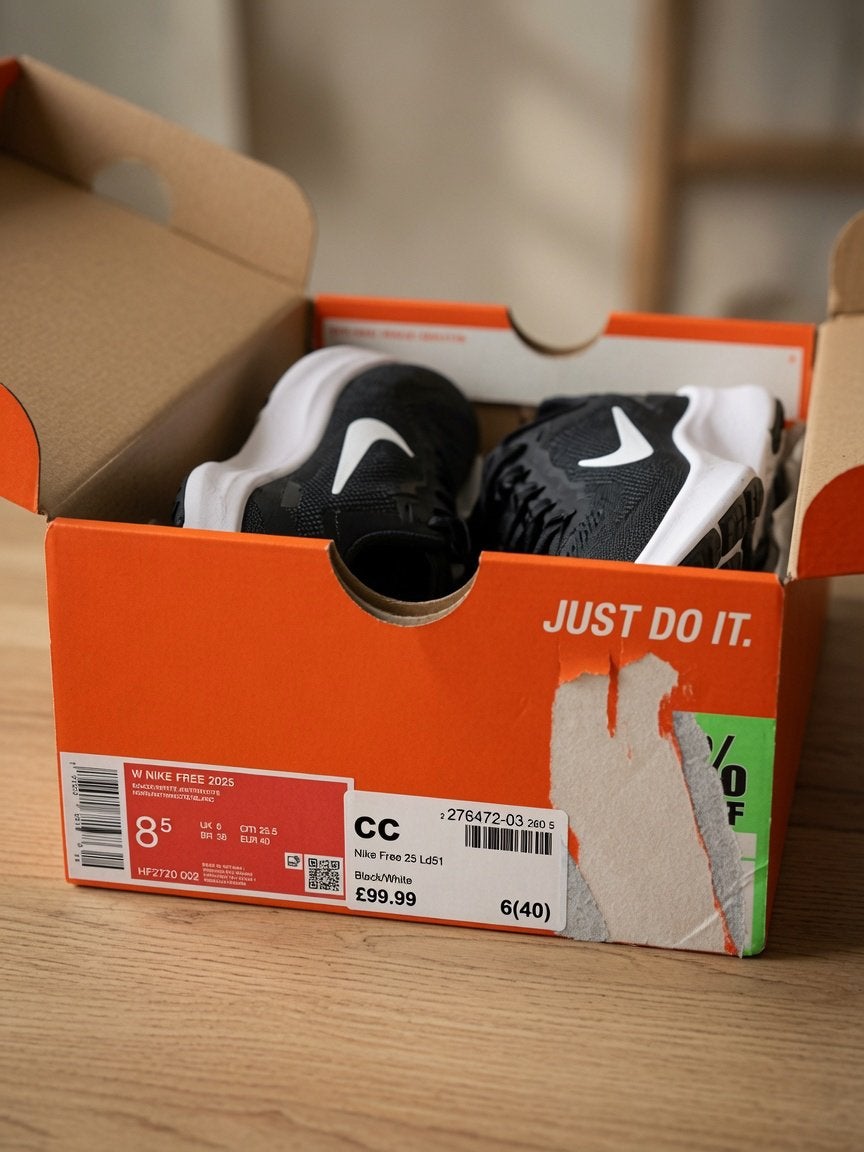 sportive Nike Free 2025 noires et blanches EU40, Neuf, Chaussures de course à pied, Autres sports, Enlèvement ou Envoi