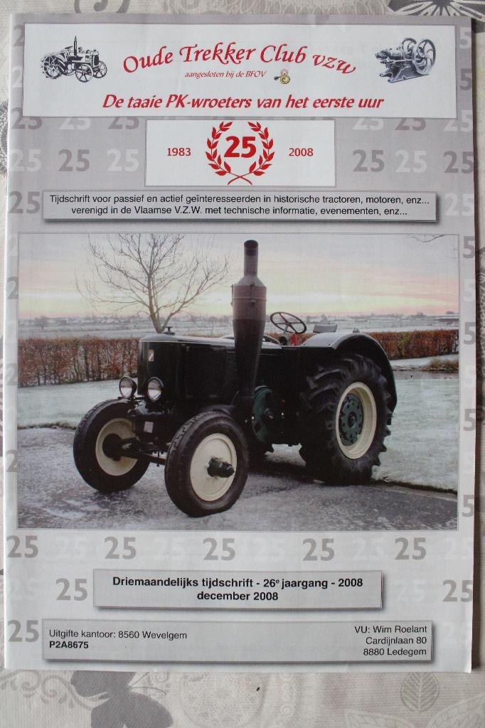 18 tijdschriften + 6 kalenders "Oude Trekker Club Roeselaere, Boeken, Tijdschriften en Kranten, Ophalen, Nieuw, Overige typen