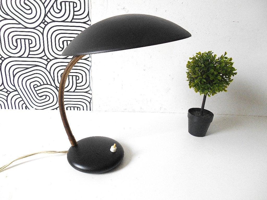 Design bureaulamp Expo '58, Antiek en Kunst, Zwart, Ophalen of Verzenden, Beweegbaar, Metaal