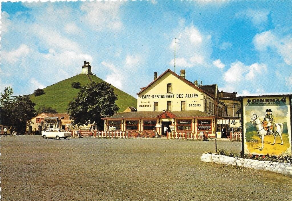 Waterloo - Lion -  Café Restaurant des Alliés, Envoi, 1960 à 1980, Non affranchie, Brabant Wallon