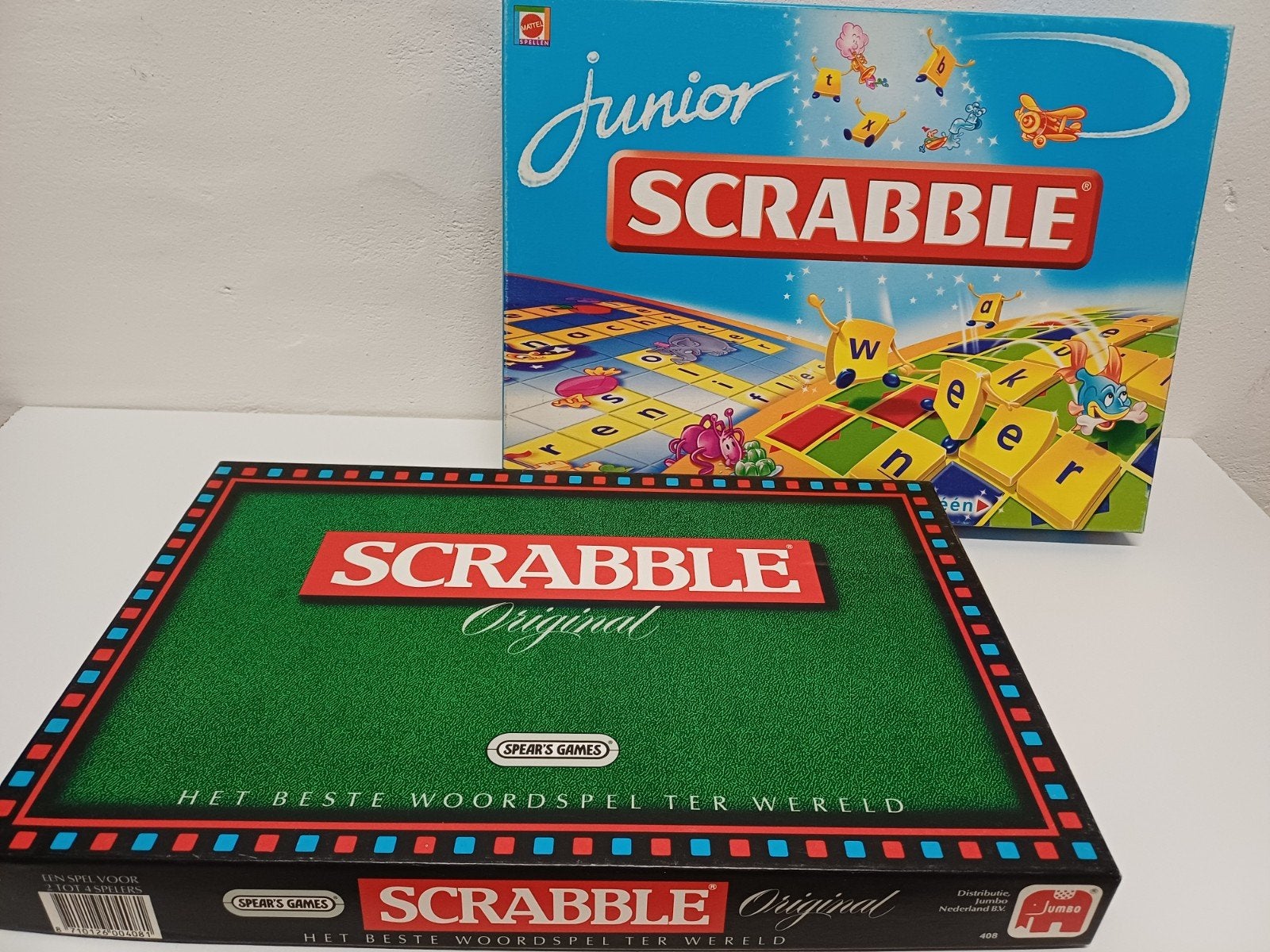 Scrabble original + Scrabble junior, Ophalen, Zo goed als nieuw