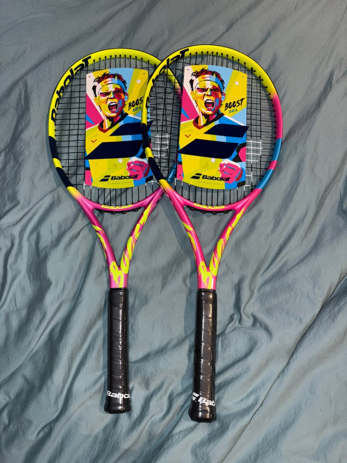Pure aero rafa boost tennisracket, L1, Ophalen of Verzenden, Zo goed als nieuw, Racket